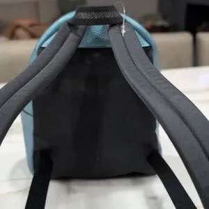 Coach | Bags | Coach Small Metallic Blue Leather Backpack  display picture 3
